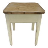 1950's Wooden Stool with Storage Space