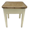 1950's Wooden Stool with Storage Space