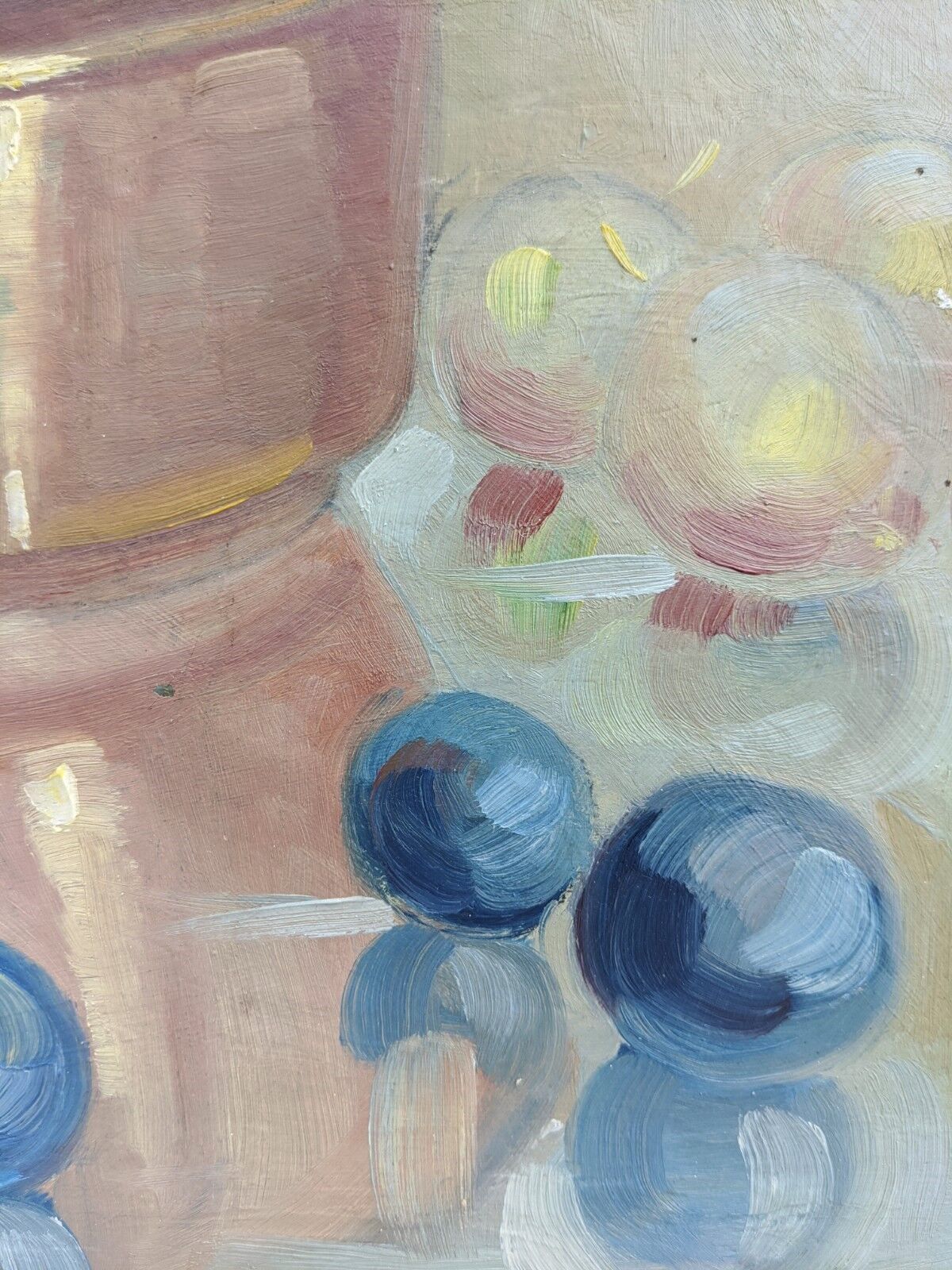 The Copper Tin - Vintage mid Century Swedish Oil painting