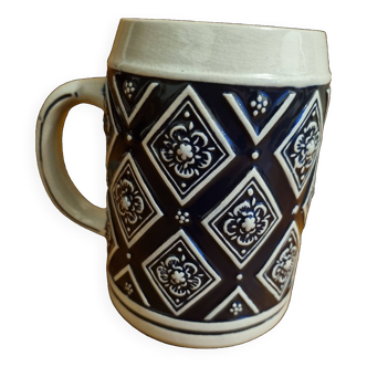 Mug Grès au sel Bleu Cobalt 50 cl