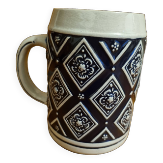 Cobalt Blue Salt Stoneware Mug 50 cl