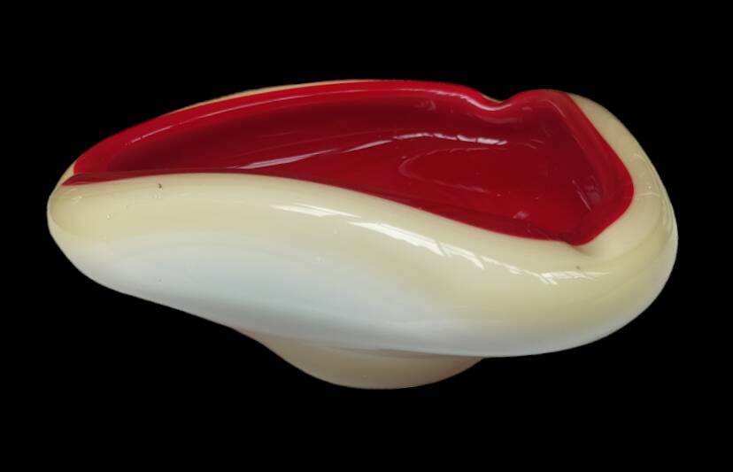 Old cup double opaline ashtray