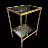 brass console table