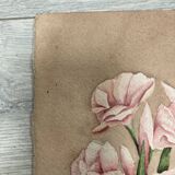 Signed watercolor with oleander flowers