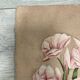 Signed watercolor with oleander flowers