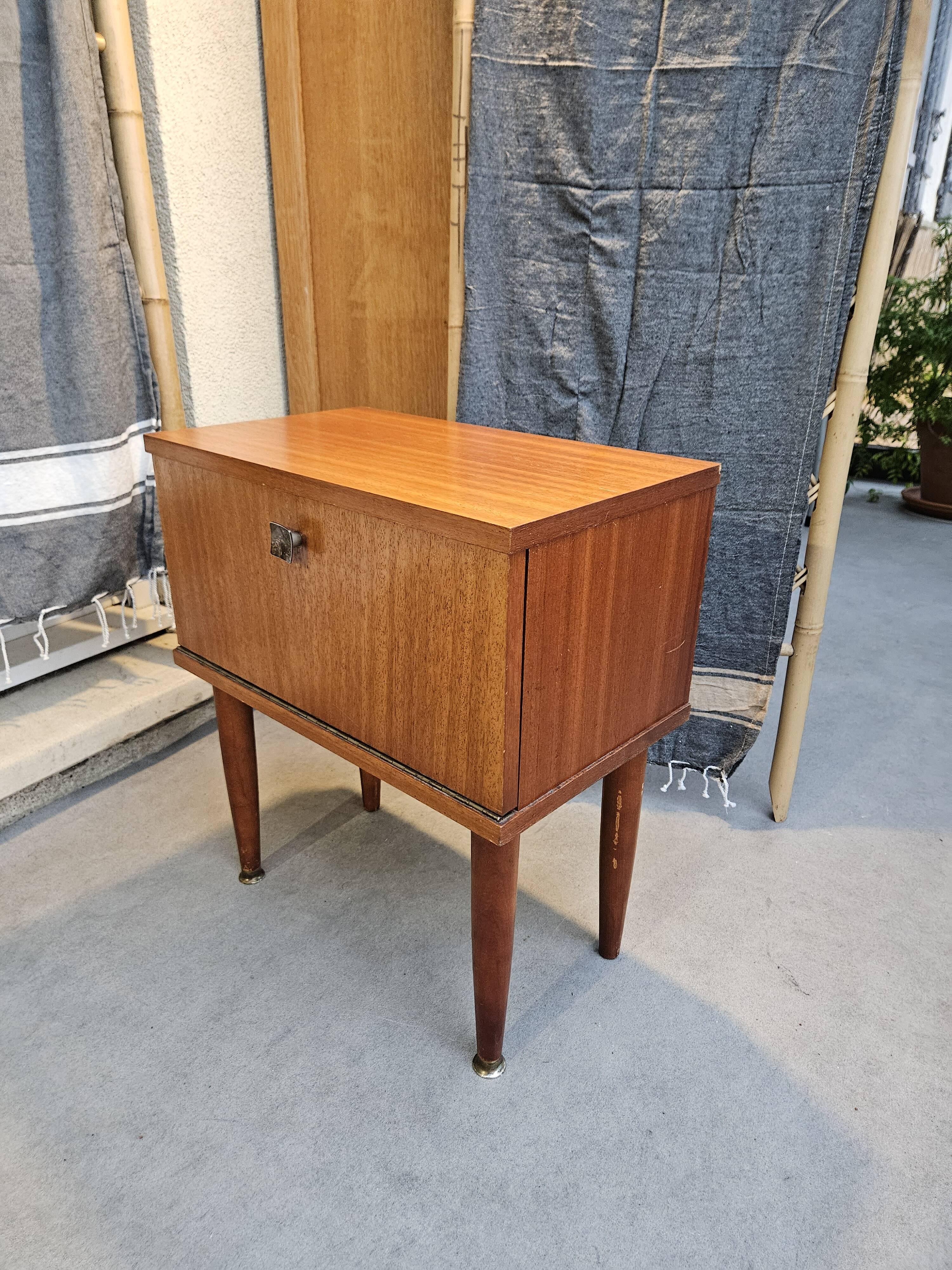 Scandinavian style bedside table 1960