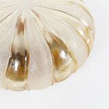 Vintage amber glass wall lamp by Wila Leuchten, Germany 1970’s