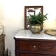 Vintage brass pot cover