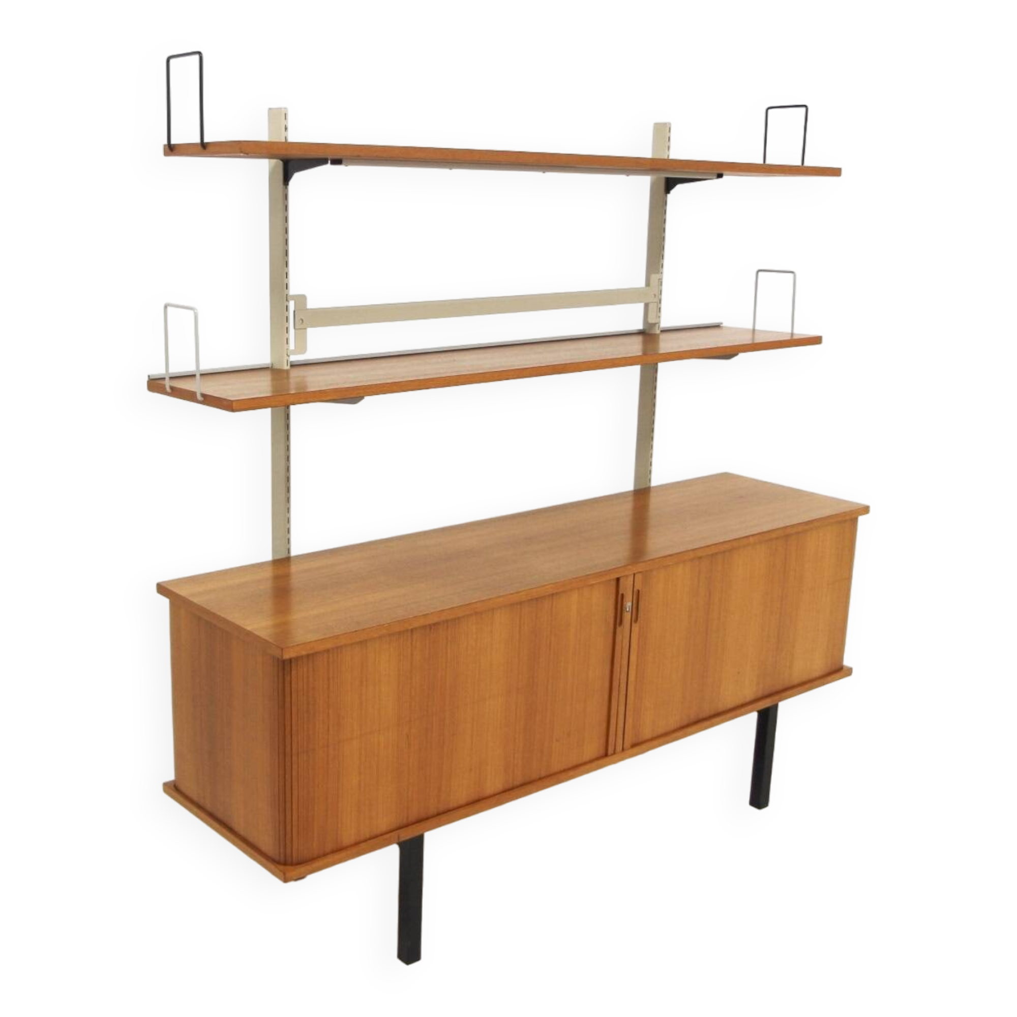 Scandinavian teak “drum rack” sideboard, Sweden, 1960