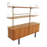 Scandinavian teak “drum rack” sideboard, Sweden, 1960