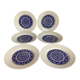 Set of 6 plates Boch La Louvière Belgium