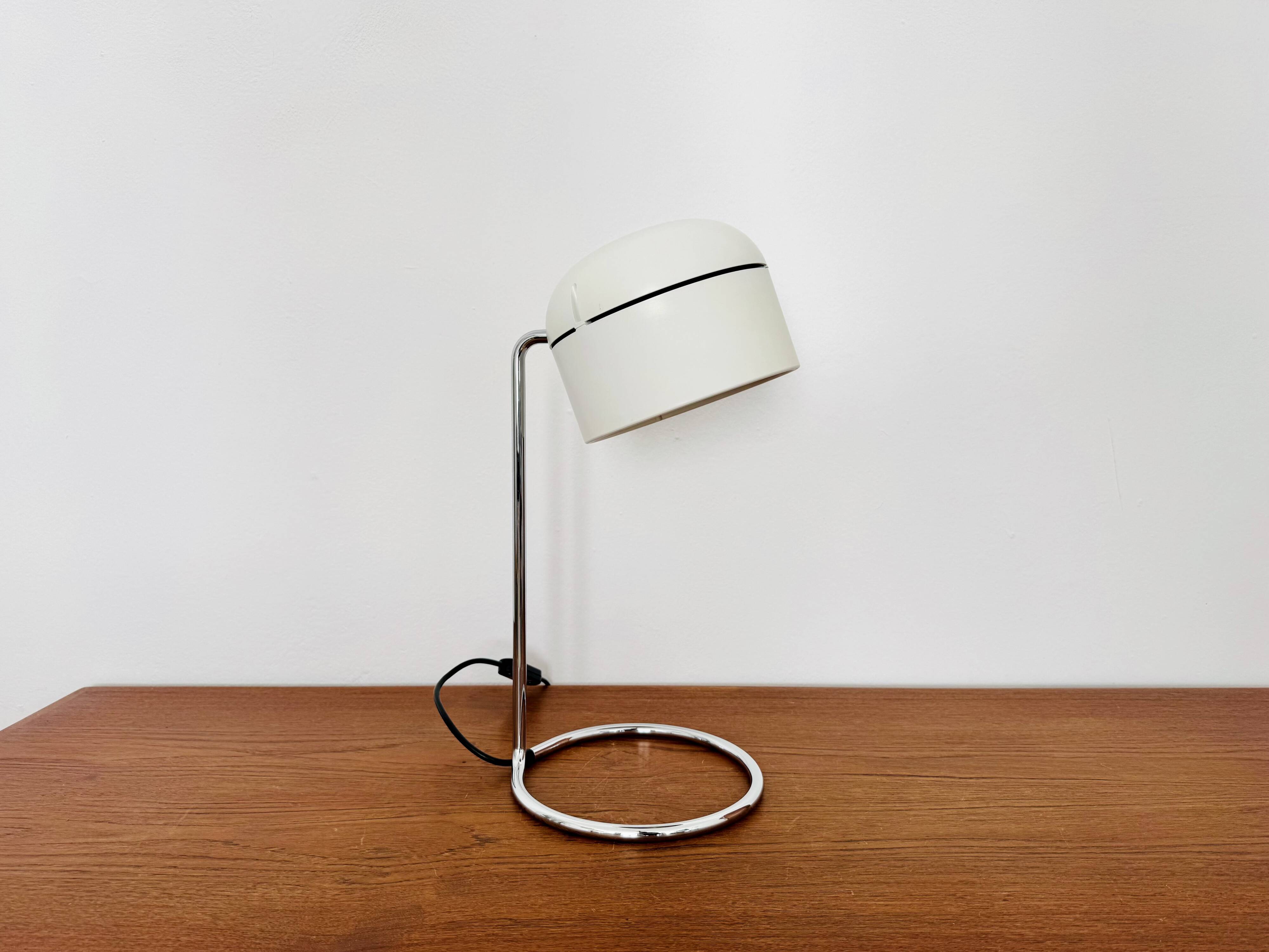 1 of 2 Adjustable Space Age Spot Table Lamps by Arnold Berges for Staff