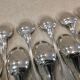 12 silver-plated coffee spoons, Christofle Vendome, 13.6 cm