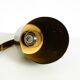 Beautiful, rare, large, heavy mid-century modern brass table lamp