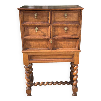 Solid oak cabinet from the 19th century