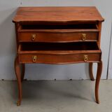 Dresser "Perruquière" in merisier, Louis XV style, early 20th