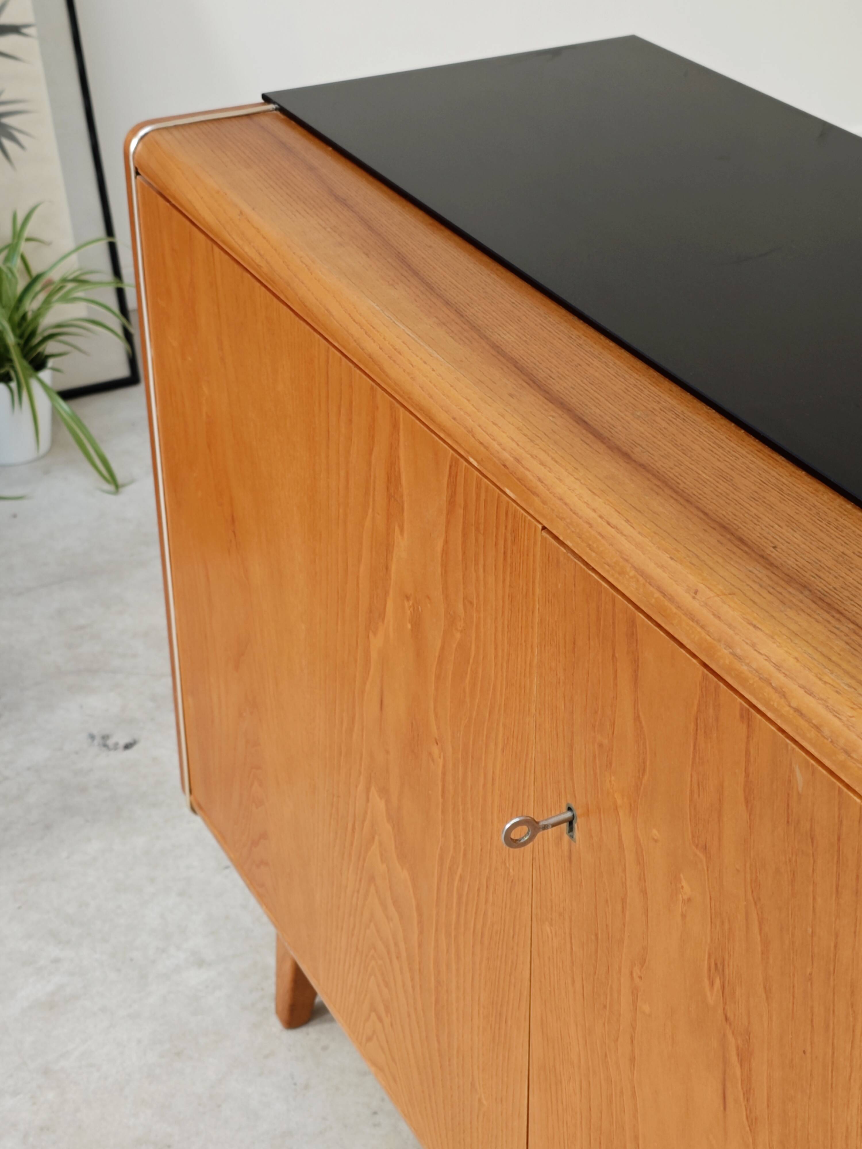 Jitona U-369 low sideboard by Bohumil Landsman and Hubert Nepozitek 1960