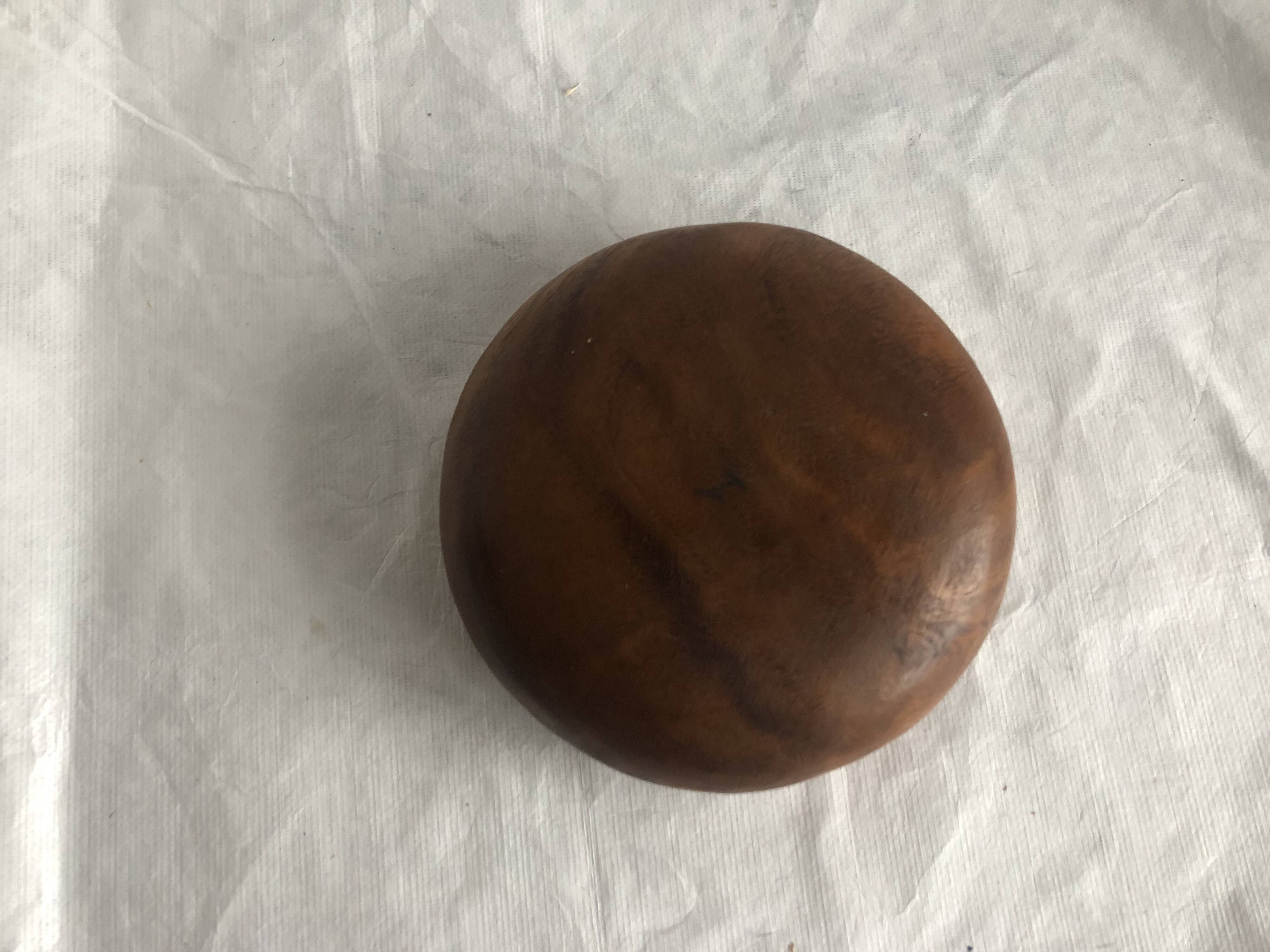 Vintage teak pocket empty