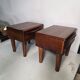 Pair of Scandinavian teak bedside tables from the 1960s.