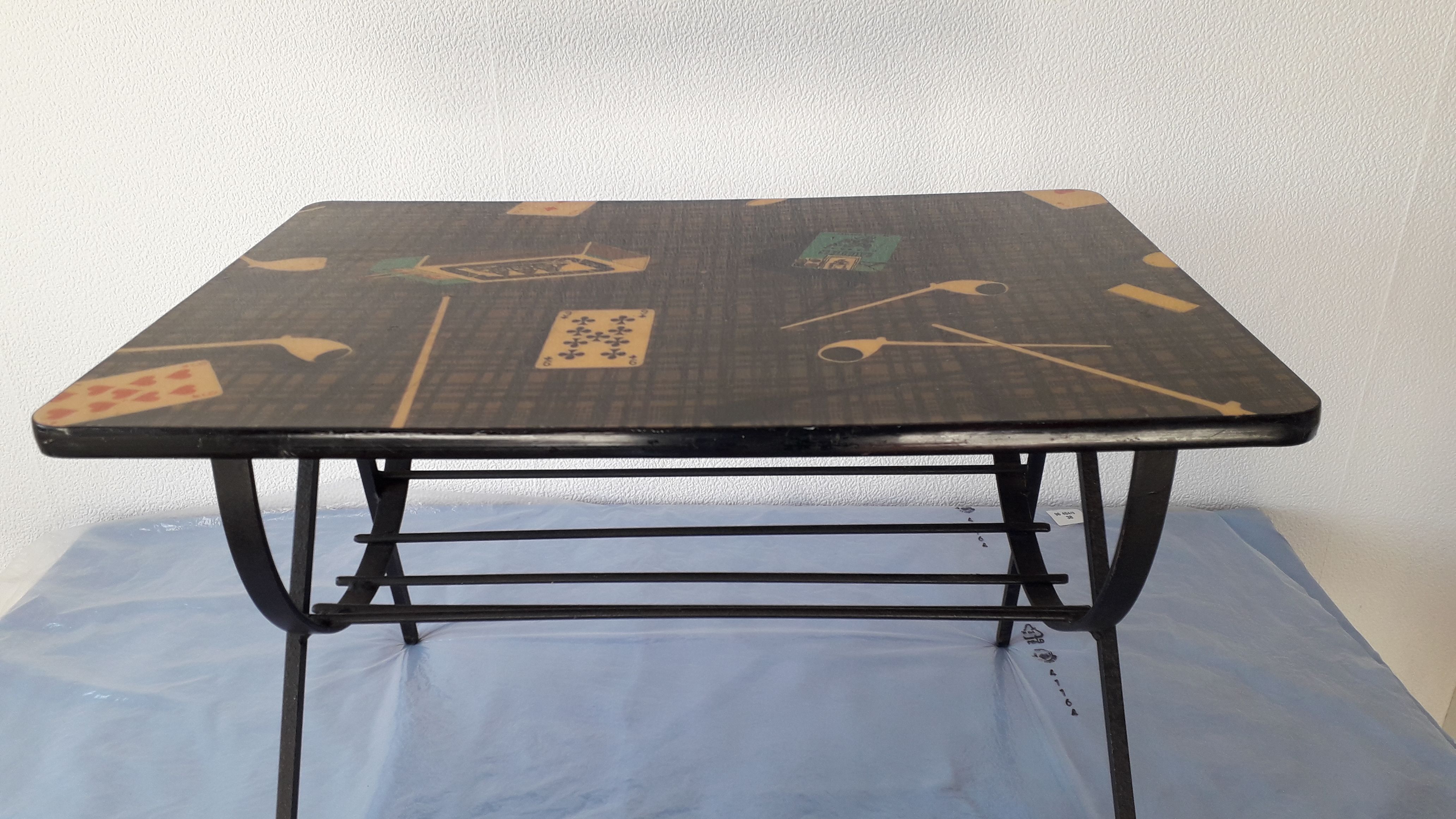 Coffee table with magazine rack, Italy, 1950s