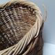 High basket 55cm round rattan old