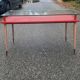 Vintage desk table with tapered legs