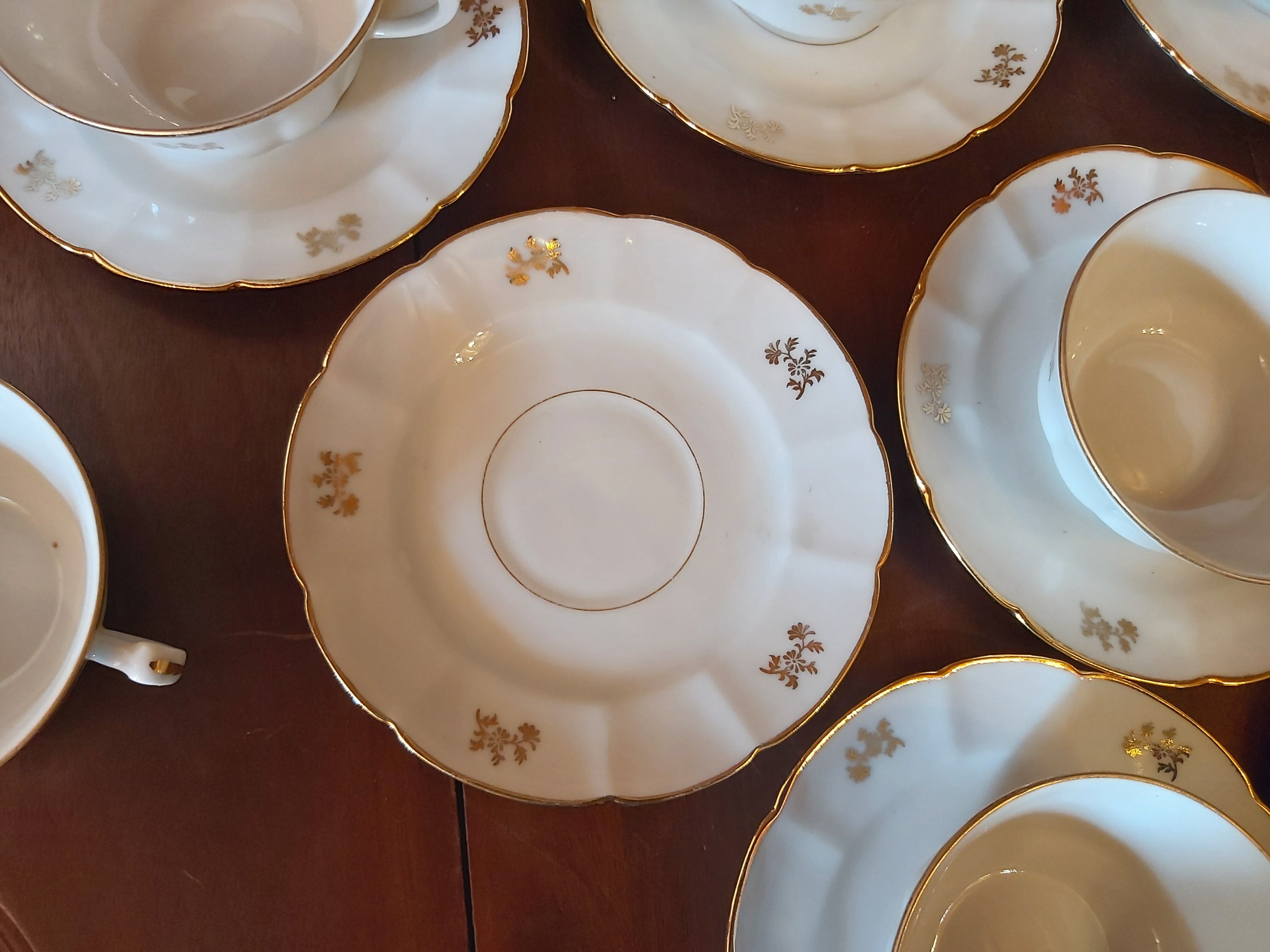 8 Limoges porcelain cups