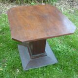 Octagonal wooden lounge table 1940-50