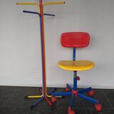 Ikea vintage high chair and coat rack