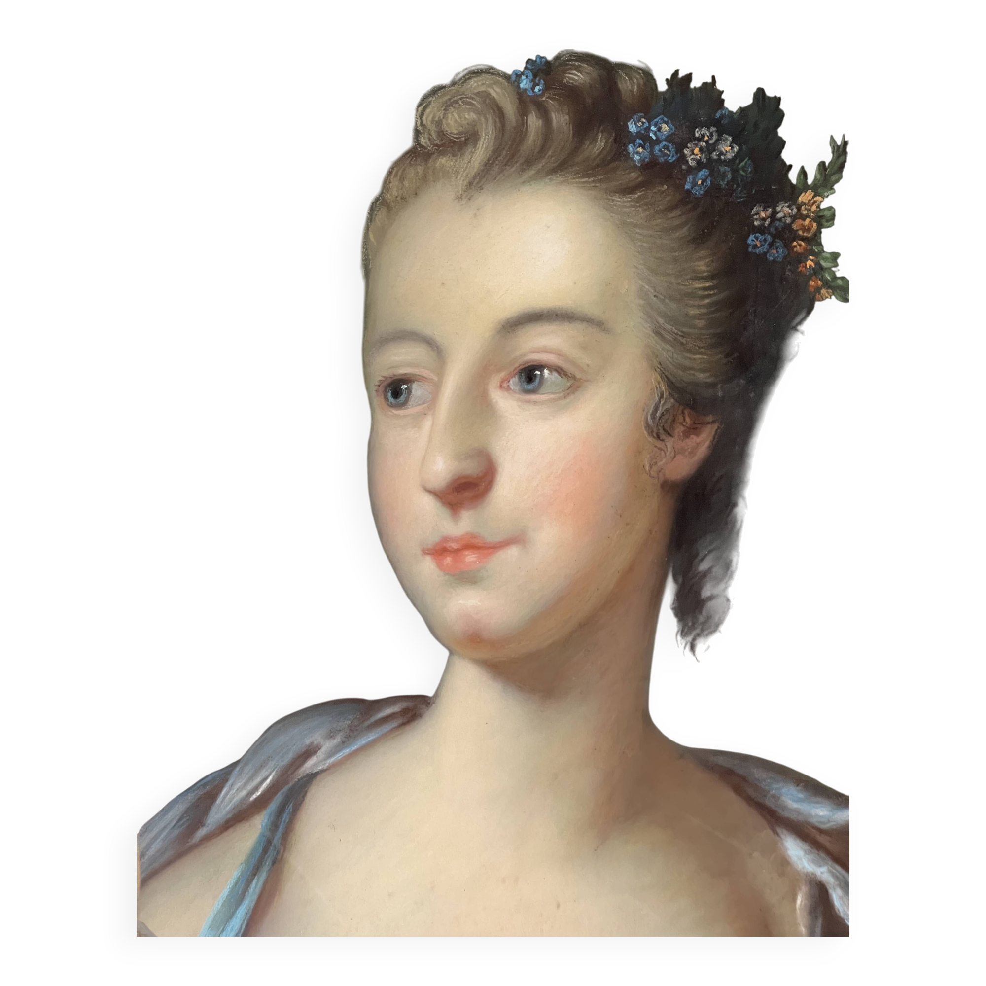 Portrait de femme au pastel, Hortense de Saint Albin 1849
