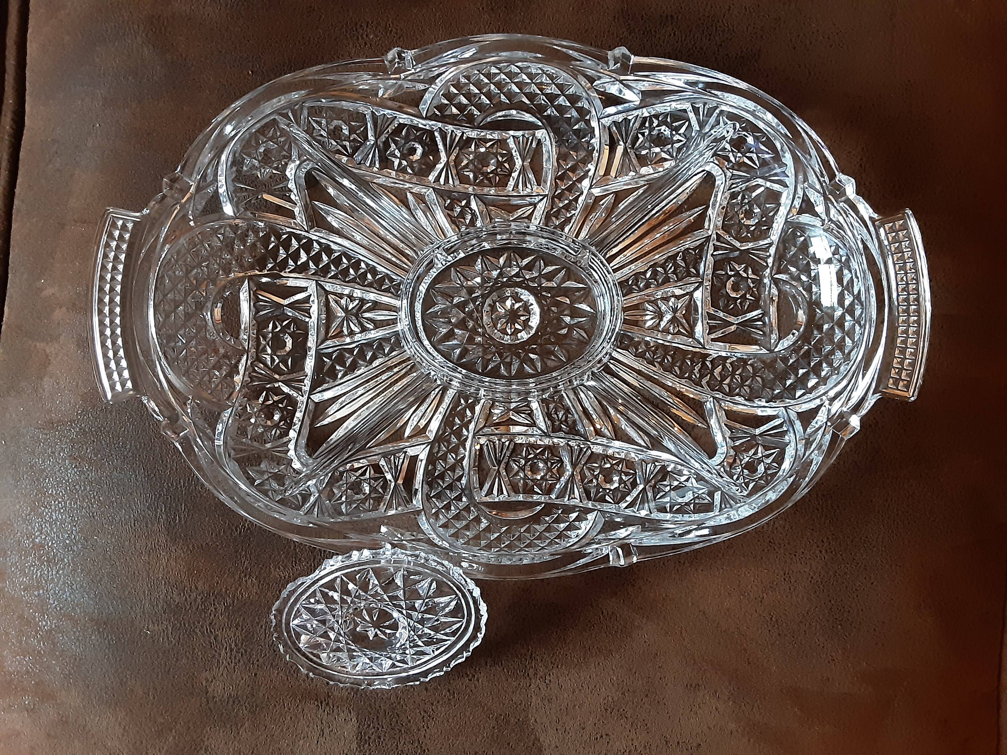 Plat compartiments  verre