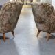 Pair of armchairs flower 50s