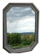 Vintage octagonal mirror