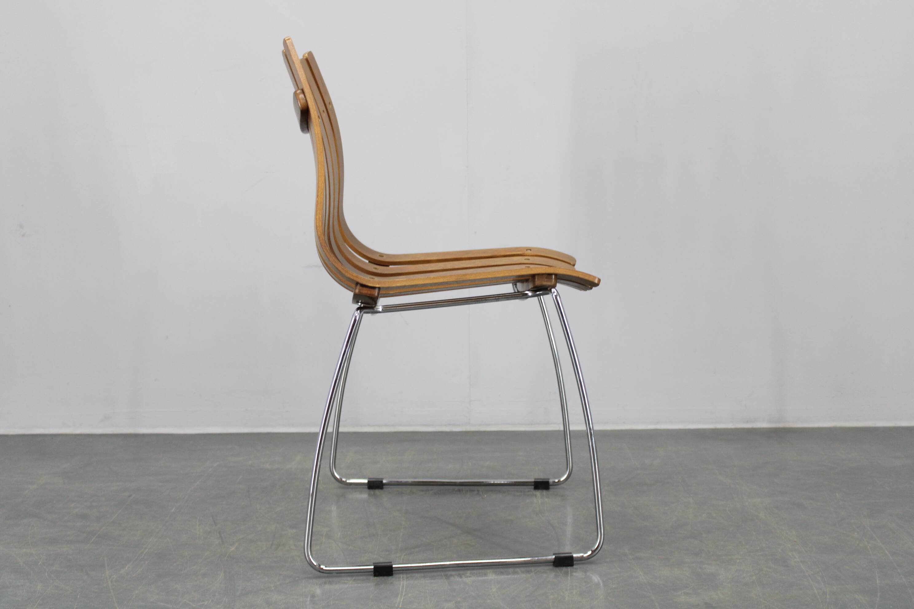 1980s Set of Six Scandinavian Teak Dining Chairs