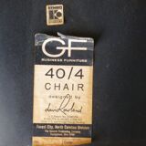 Pair of chairs GF 40/4 design David Rowland years 70