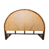 Cannage and bamboo bedhead