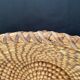 Woven straw basket