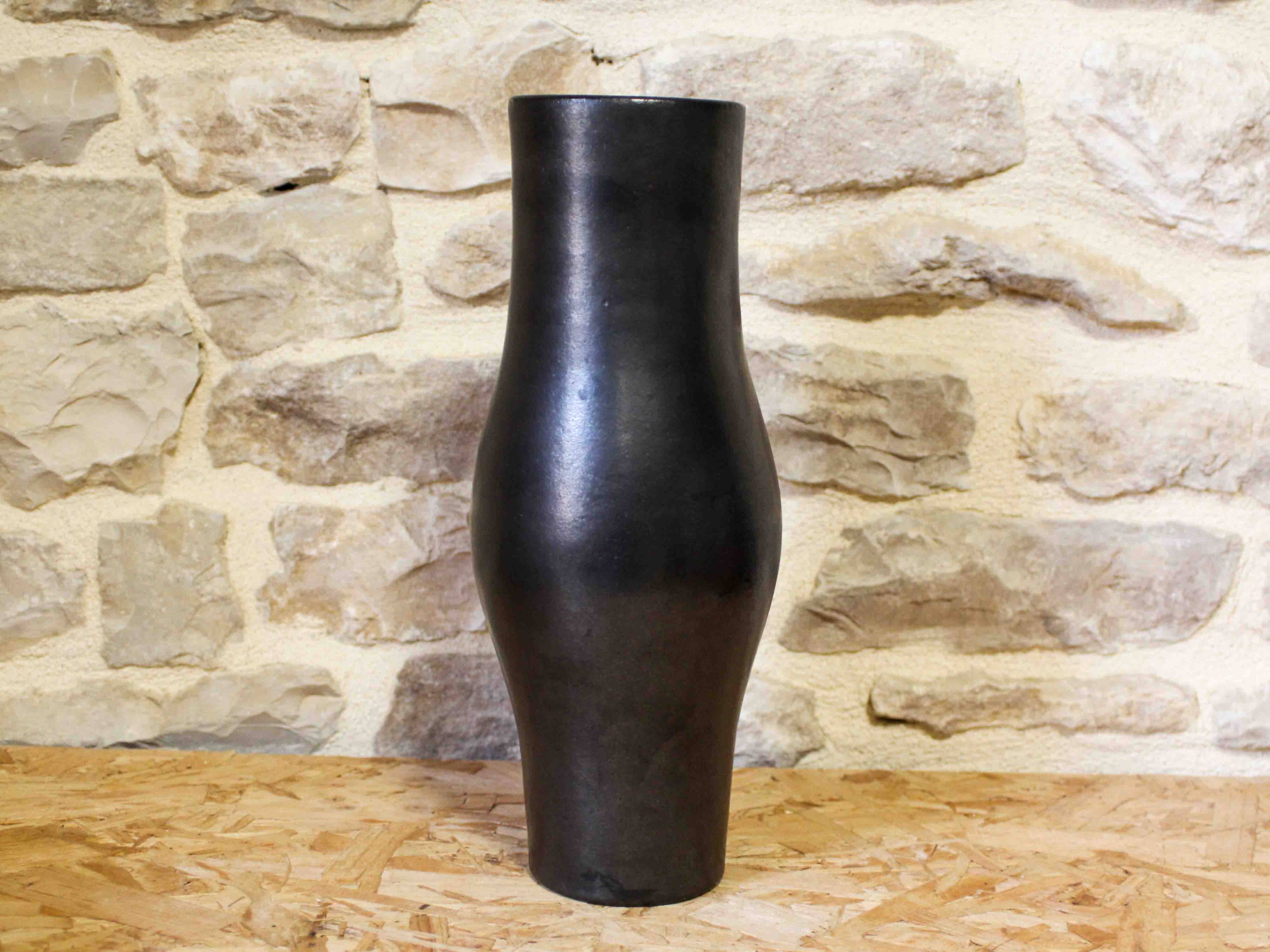 Glazed stoneware vase by Luc Rolland, 1989