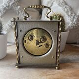 Old alarm clock to go back year 60 blessing west Germany in wood and metal