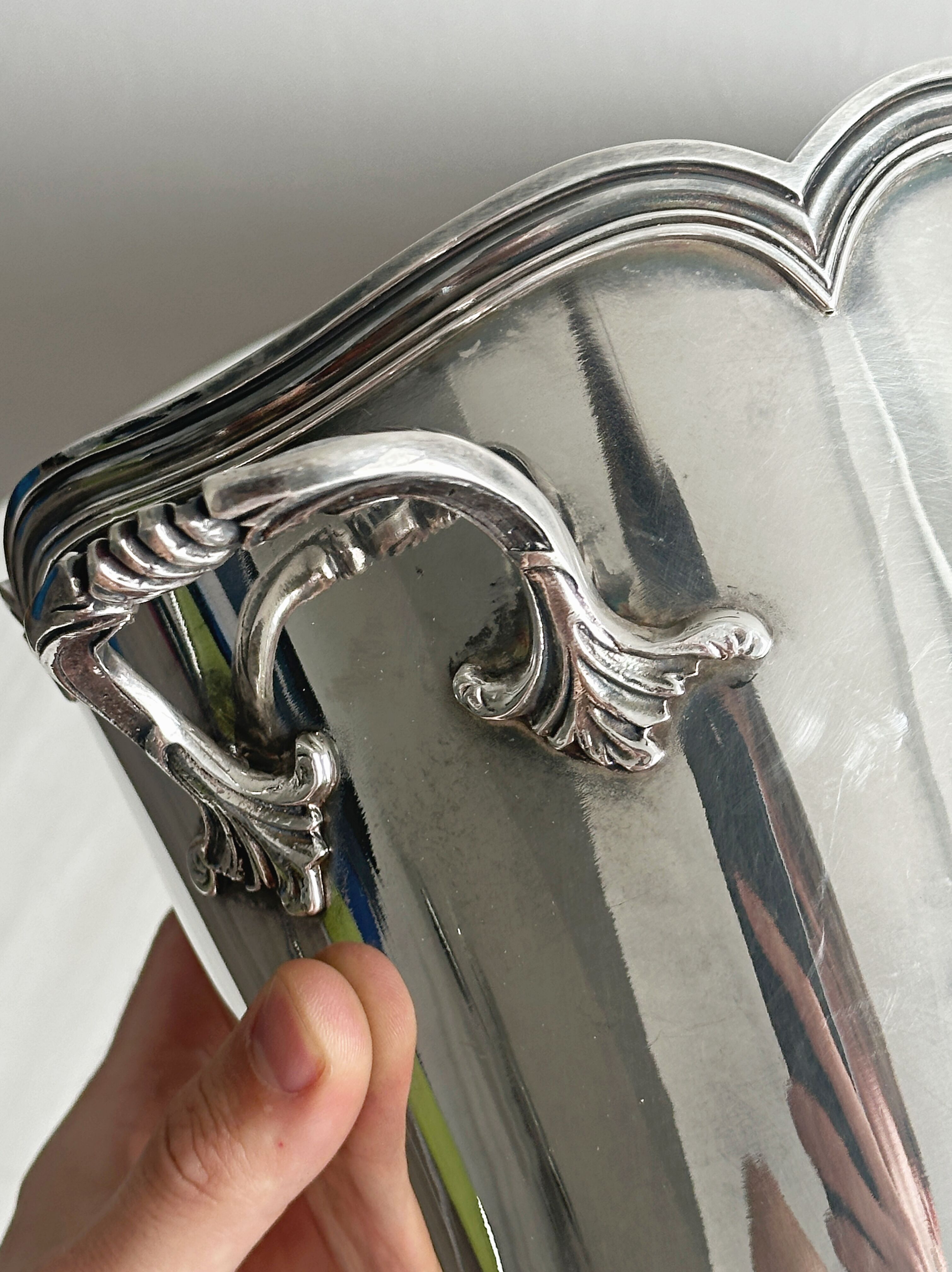Antique silver-plated ice bucket