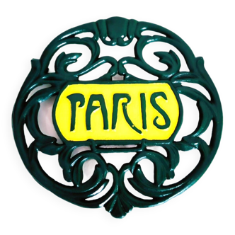 Dessous de plat en fonte vintage PARIS