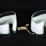 La Murrina, pair of Murano glass table lamps. Italy 1970s