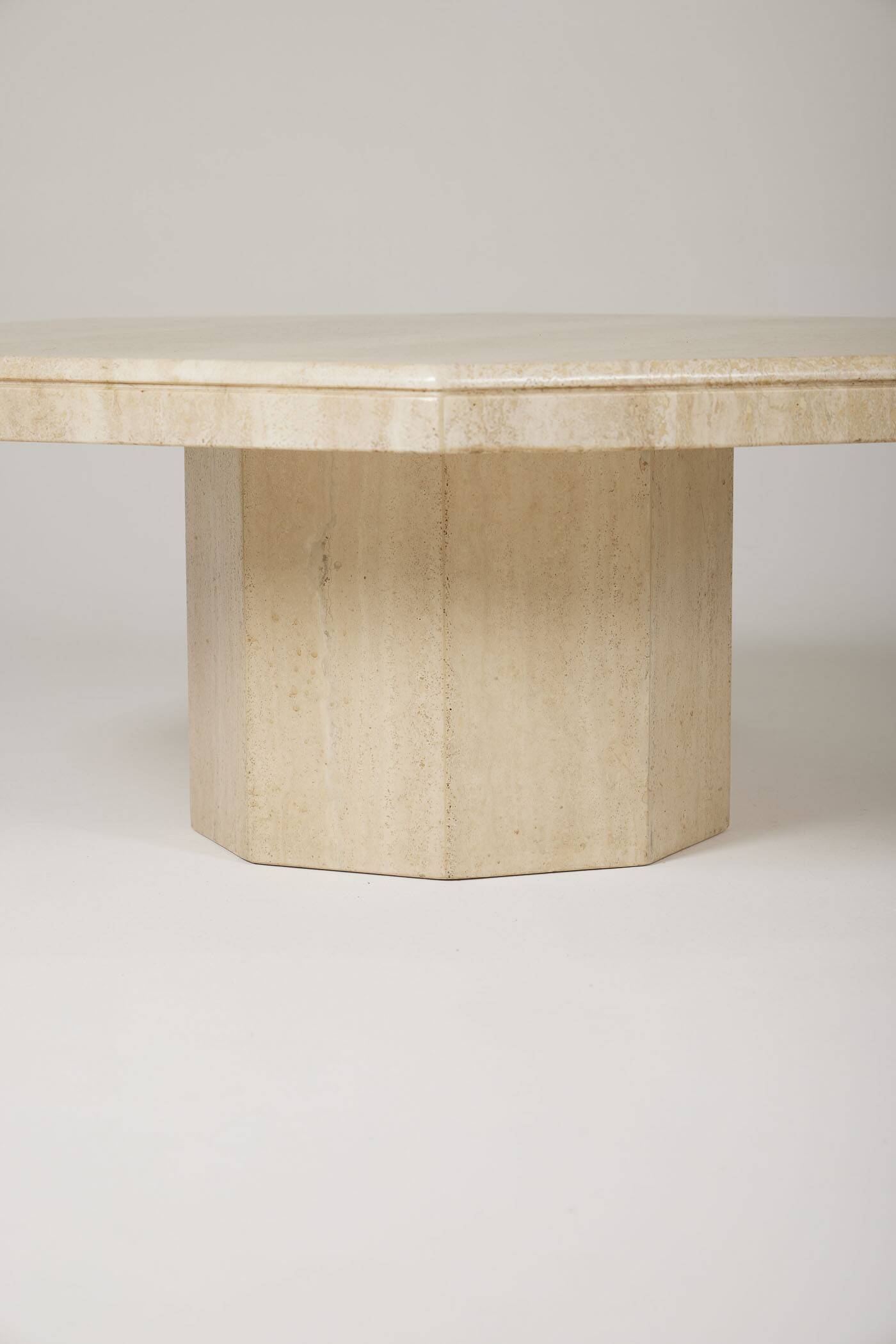 Travertine coffee table
