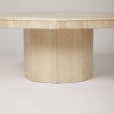 Travertine coffee table