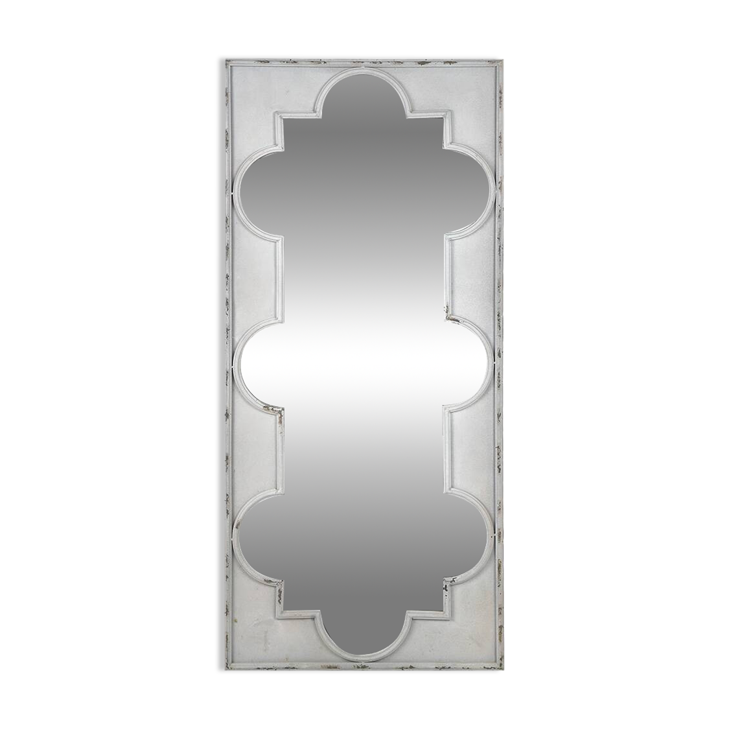 Miroir mural de style oriental en métal