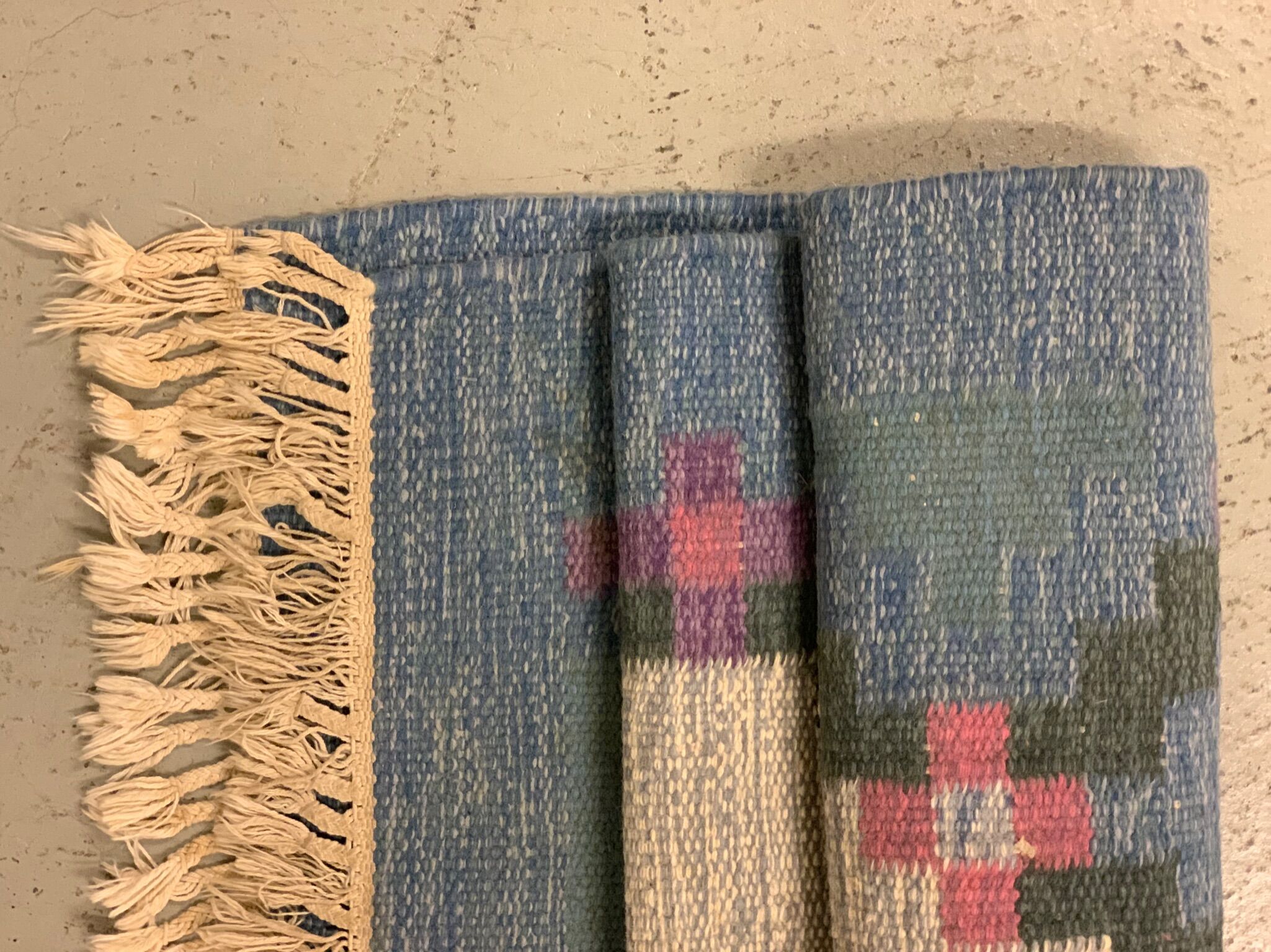 Swedish midcentury carpet röllakan 1960s