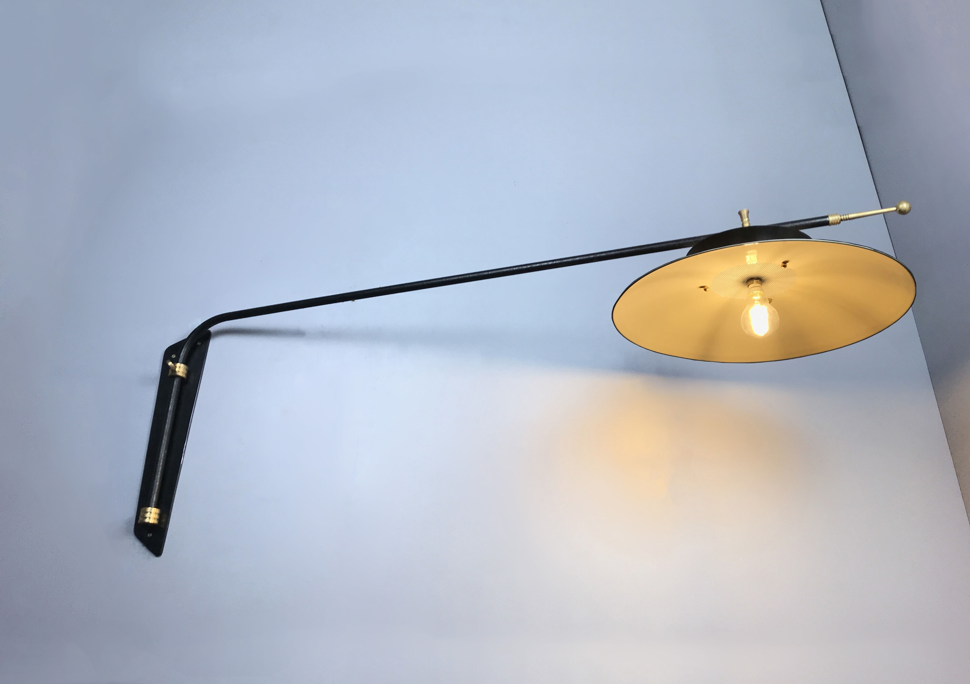 Arlus stem Wall lamp circa 1950