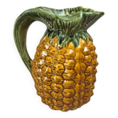 Pichet vintage en barbotine forme ananas – céramique décorative