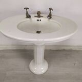 Porcelain sink washbasin on foot