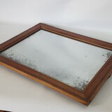 Old mirror in a netwood frame, 19th, 42 x 33 cm
